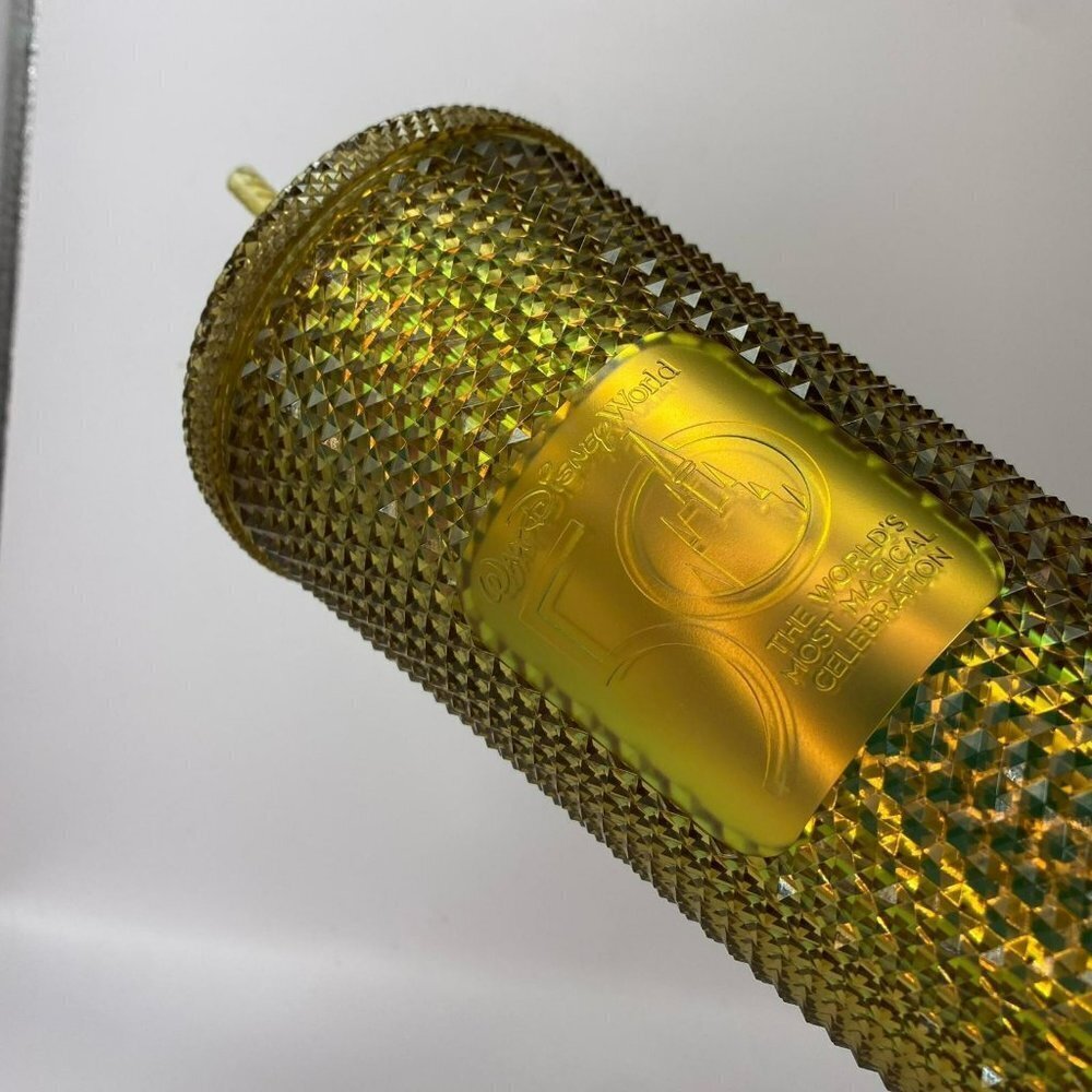 Starbucks Walt Disney World Exclusive‎ 50th Anniversary Gold Geometric Tumbler - Picture 4 of 12